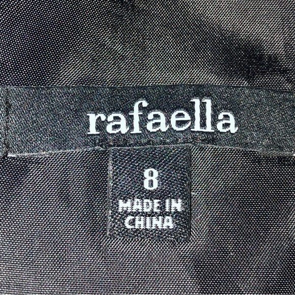 Rafaella Dress Womens 8 Used Black Cream Sleeveless - Picture 8 of 12